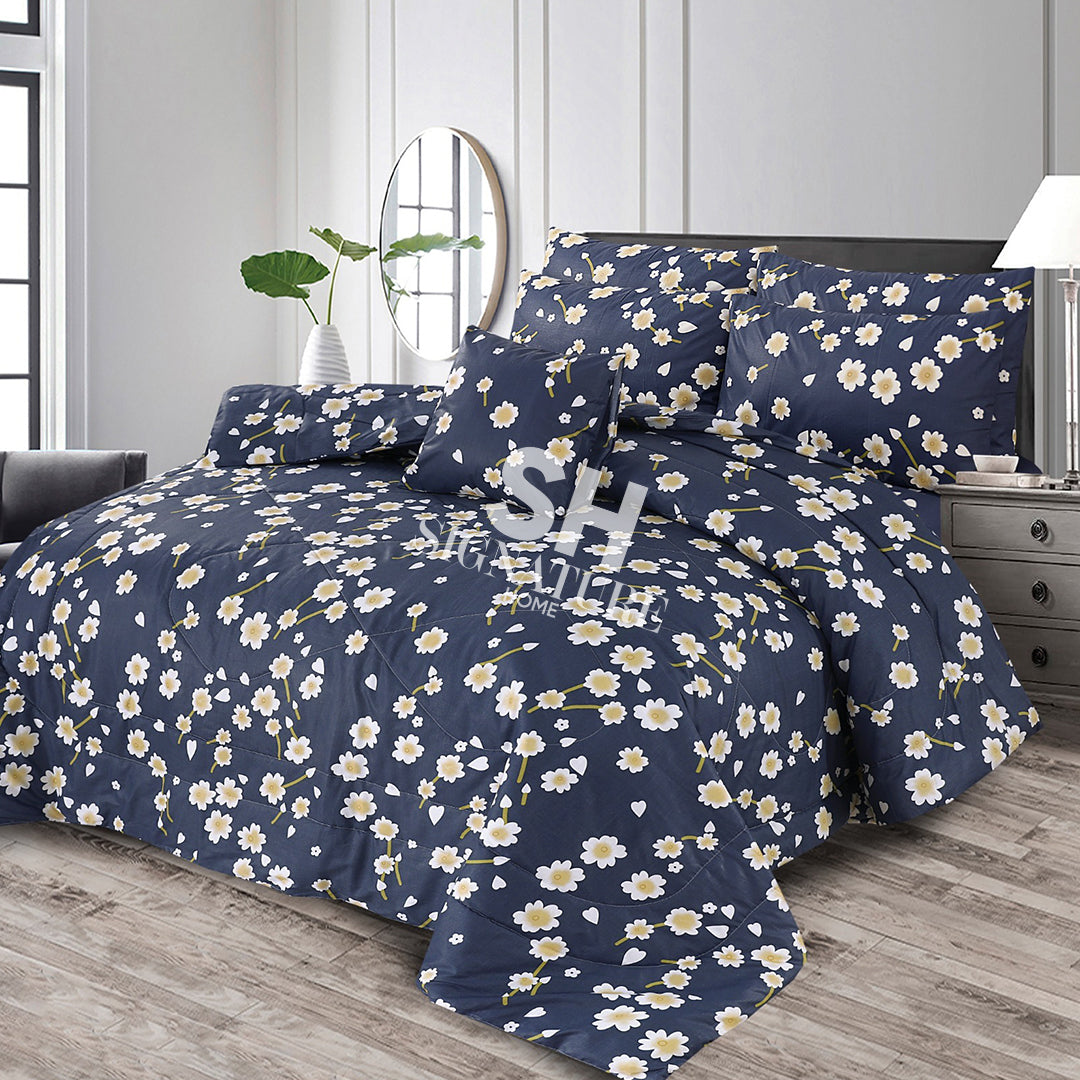 SIGNATURE NET COTTON COMFORTER SET-7PCS