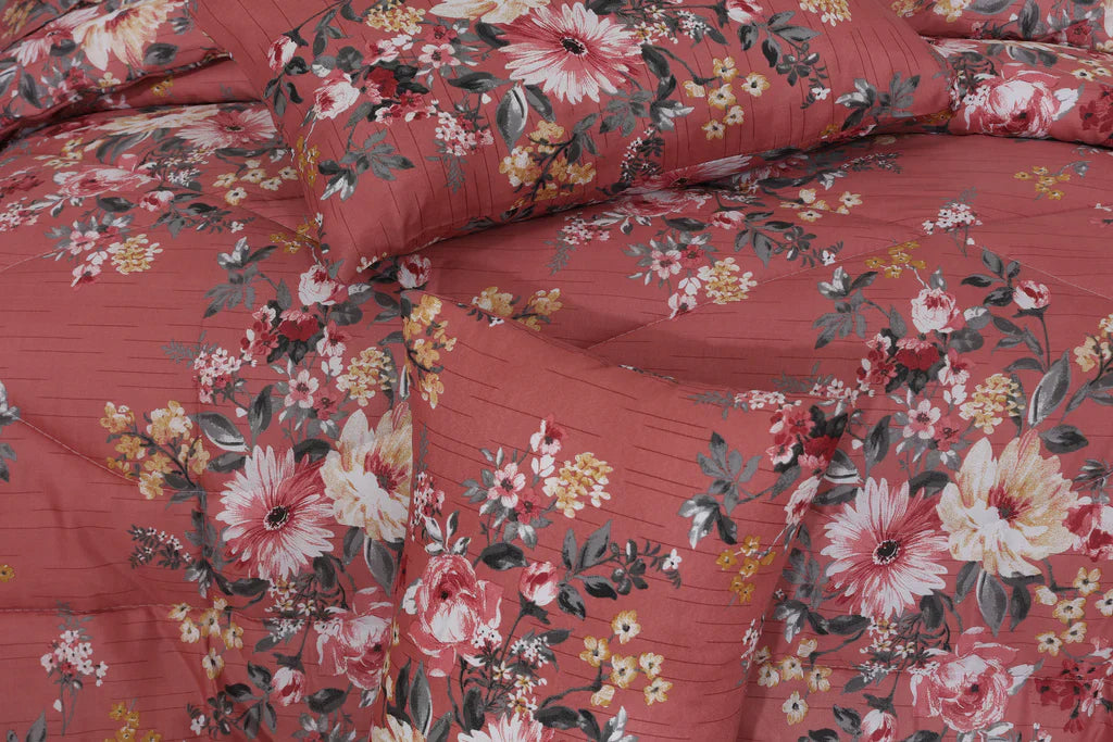 Pinkion Double Bed 6 pc Winter Razai Set (Heavy Filling) DZ-36