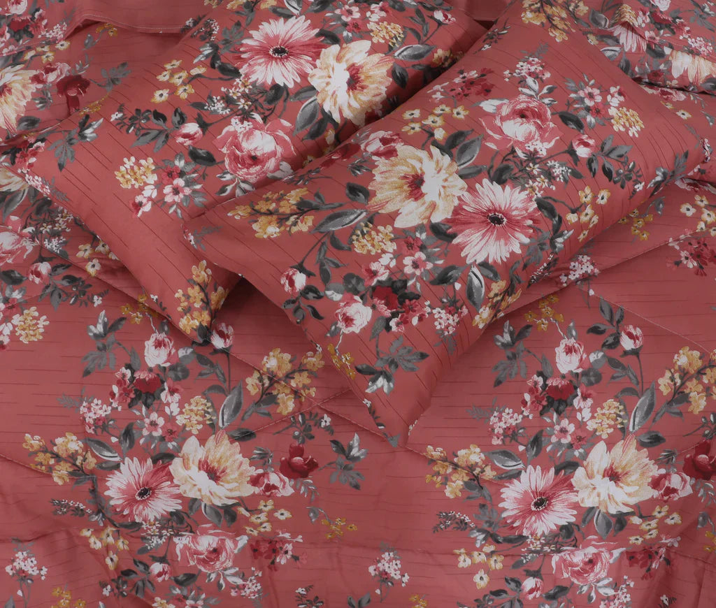 Pinkion Double Bed 6 pc Winter Razai Set (Heavy Filling) DZ-36