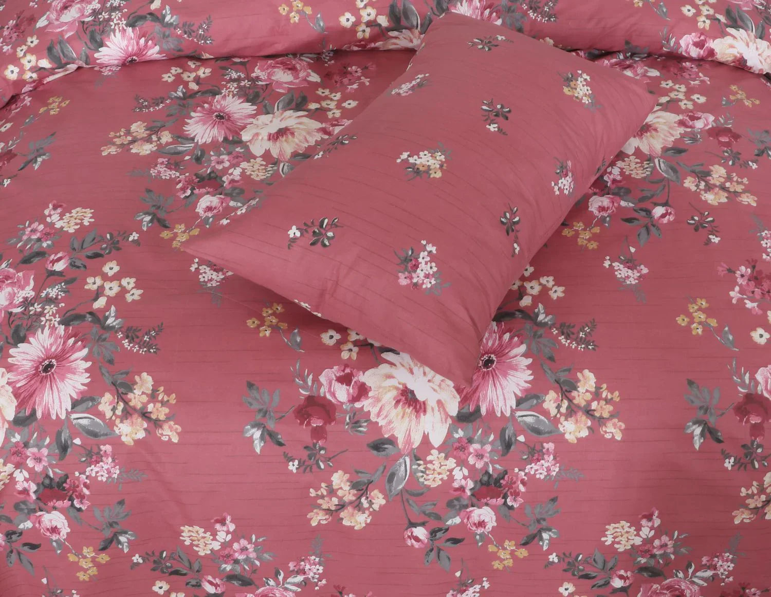 SIGNATURE PINK COTTON COMFORTER SET-7PCS