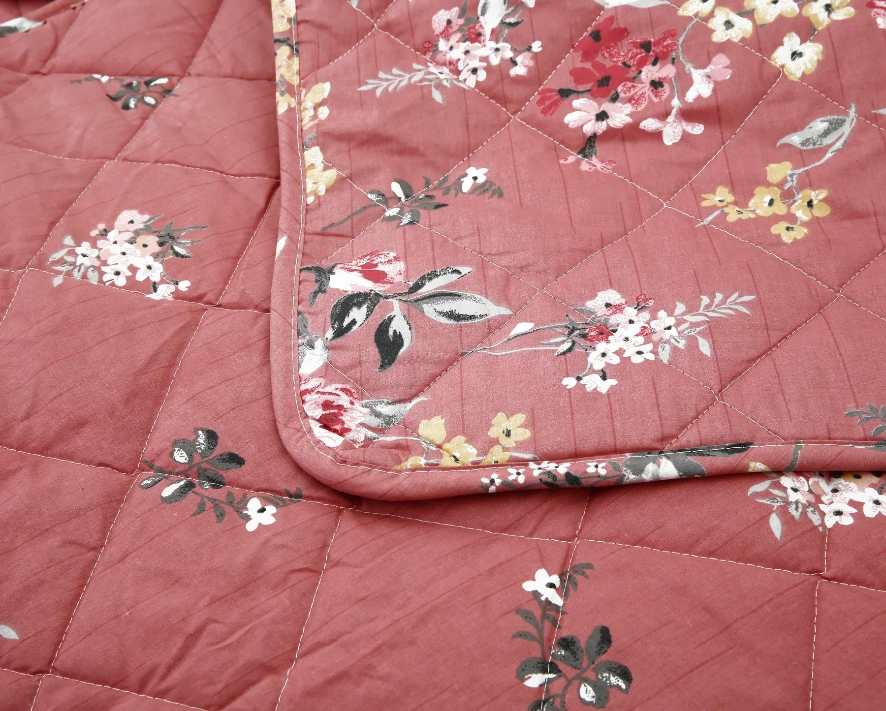 SIGNATURE PINK COTTON COMFORTER SET-7PCS