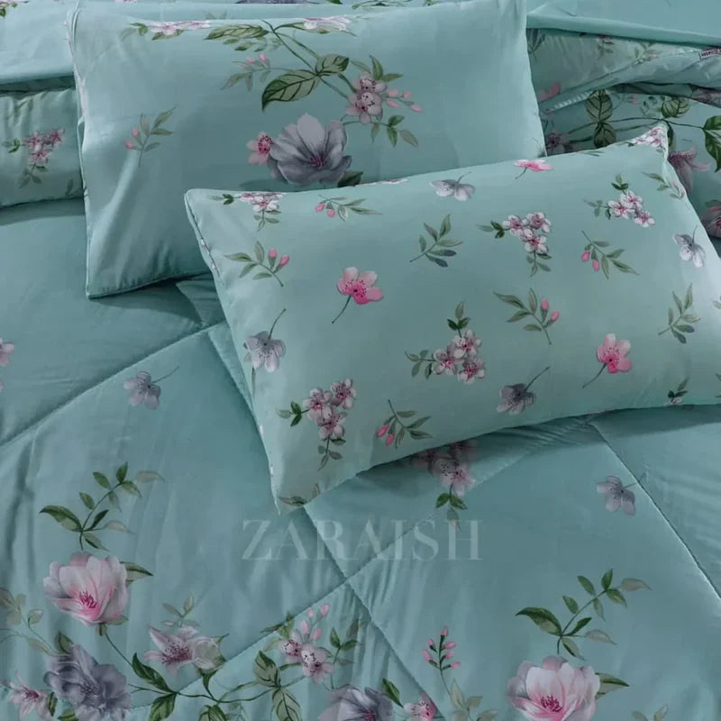 SIGNATURE S.G WHITE COTTON COMFORTER SET-7PCS