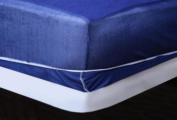Terry Waterproof Mattress Protector - Blue