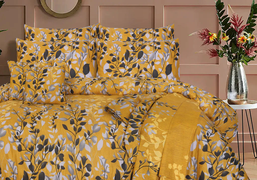 Lavnoz Double Bed 6 pc Winter Razai Set (Heavy Filling) DZ-34