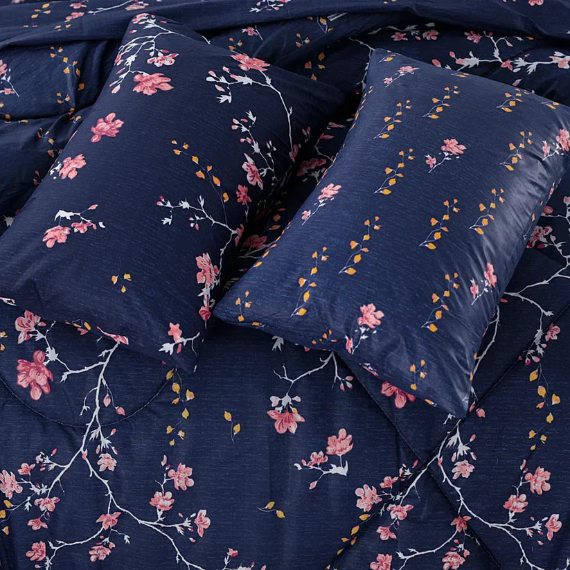 SIGNATURE MIX LEAF  COTTON COMFORTER SET-7PCS