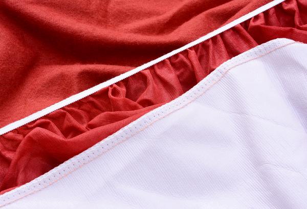 Terry Waterproof Mattress Protector - Maroon