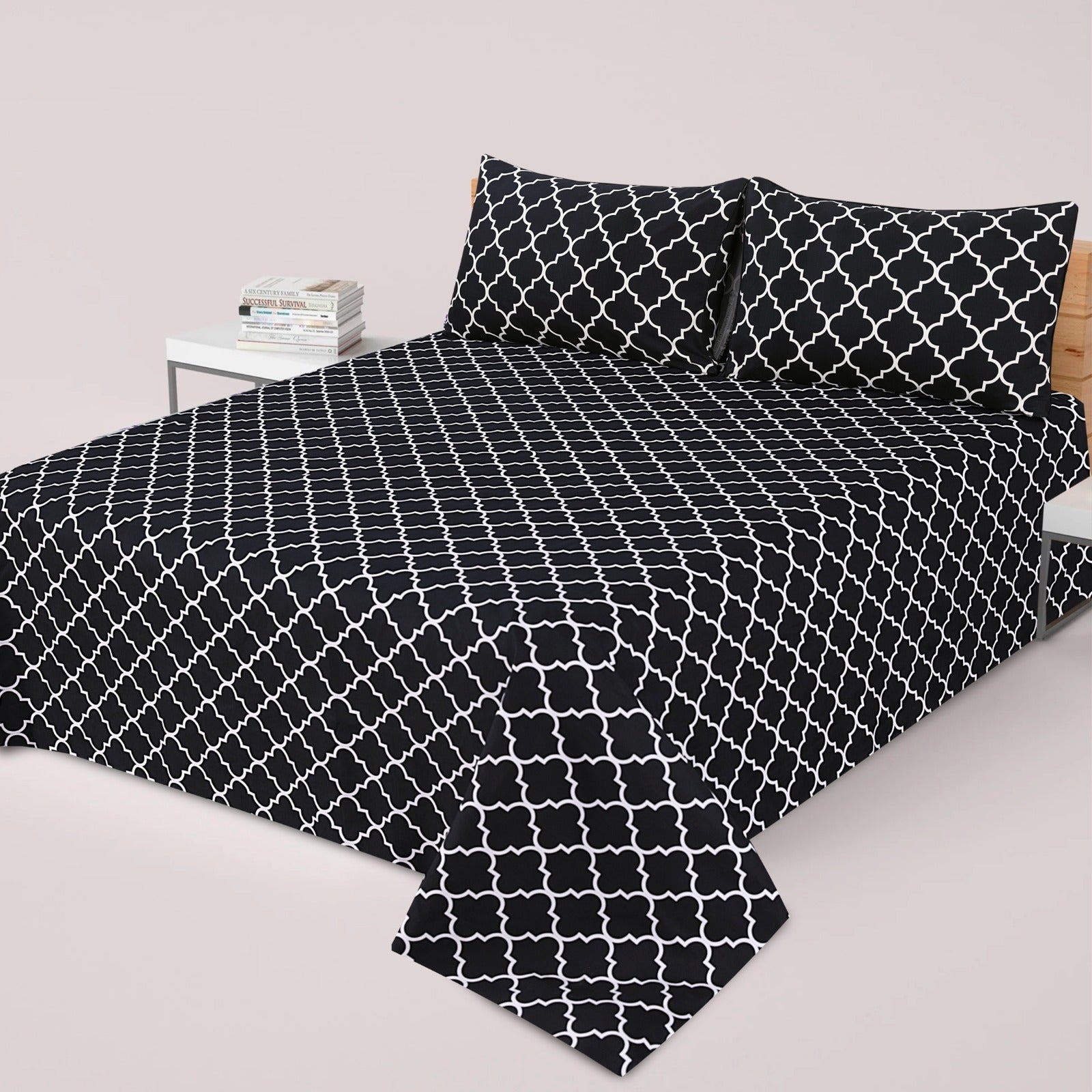 PRINTED PURE COTTON BEDSHEET ASH-4075