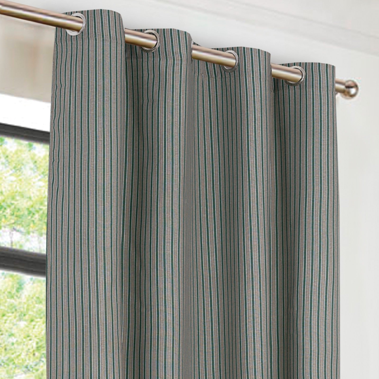 EXPORT COTTON DUCK PRINTED CURTAINS ECDPC-090 (Pair Of 2)