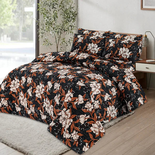 FLORAL ASH-1011  COTTON COMFORTER SET-7PCS