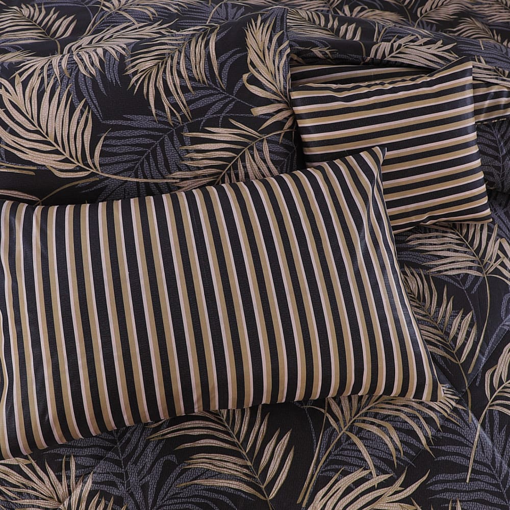 SIGNATURE M.Z LEAF COTTON COMFORTER SET-7PCS