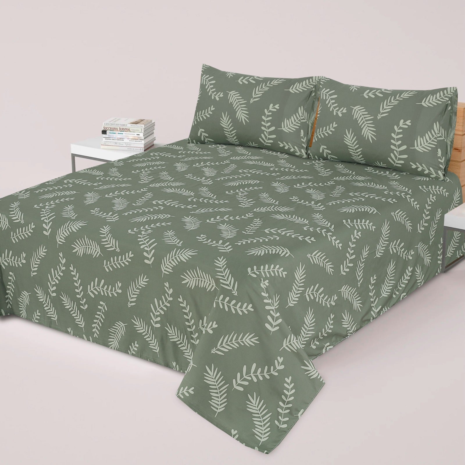 PRINTED PURE COTTON BEDSHEET ASH-4099