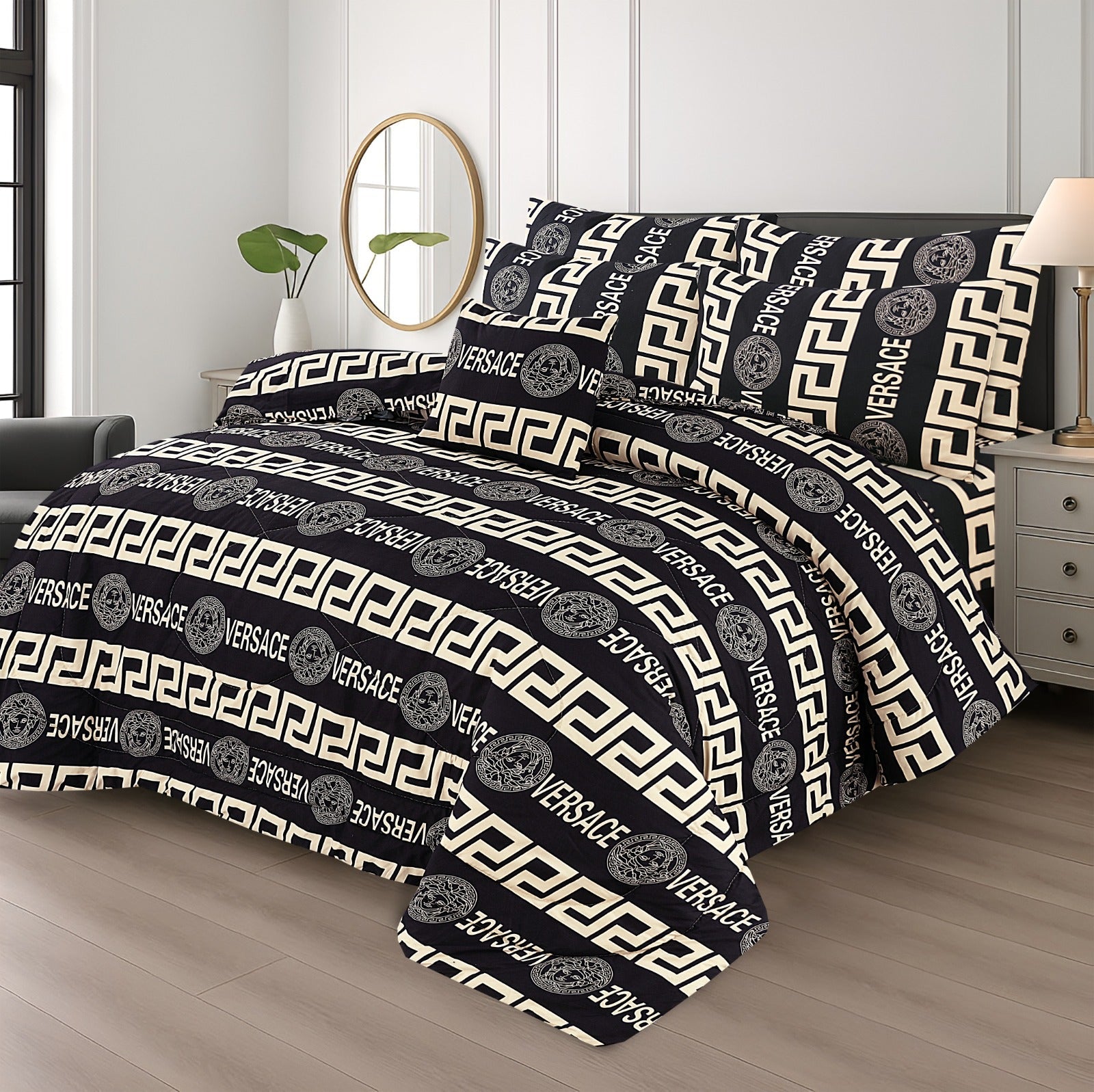 SIGNATURE VERCASE COTTON COMFORTER SET-7PCS